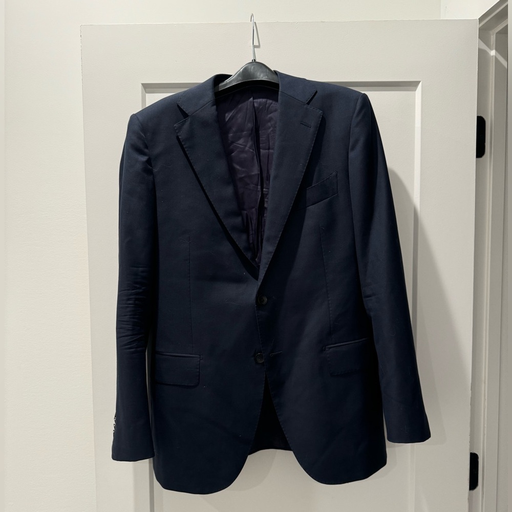 SUITSUPPLY NAVY LAZIO SUIT JACKET